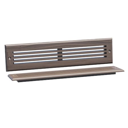 Designs Of Distinction 15.75"W Linear Style Toe Kick Vent - Walnut 01992214WL1